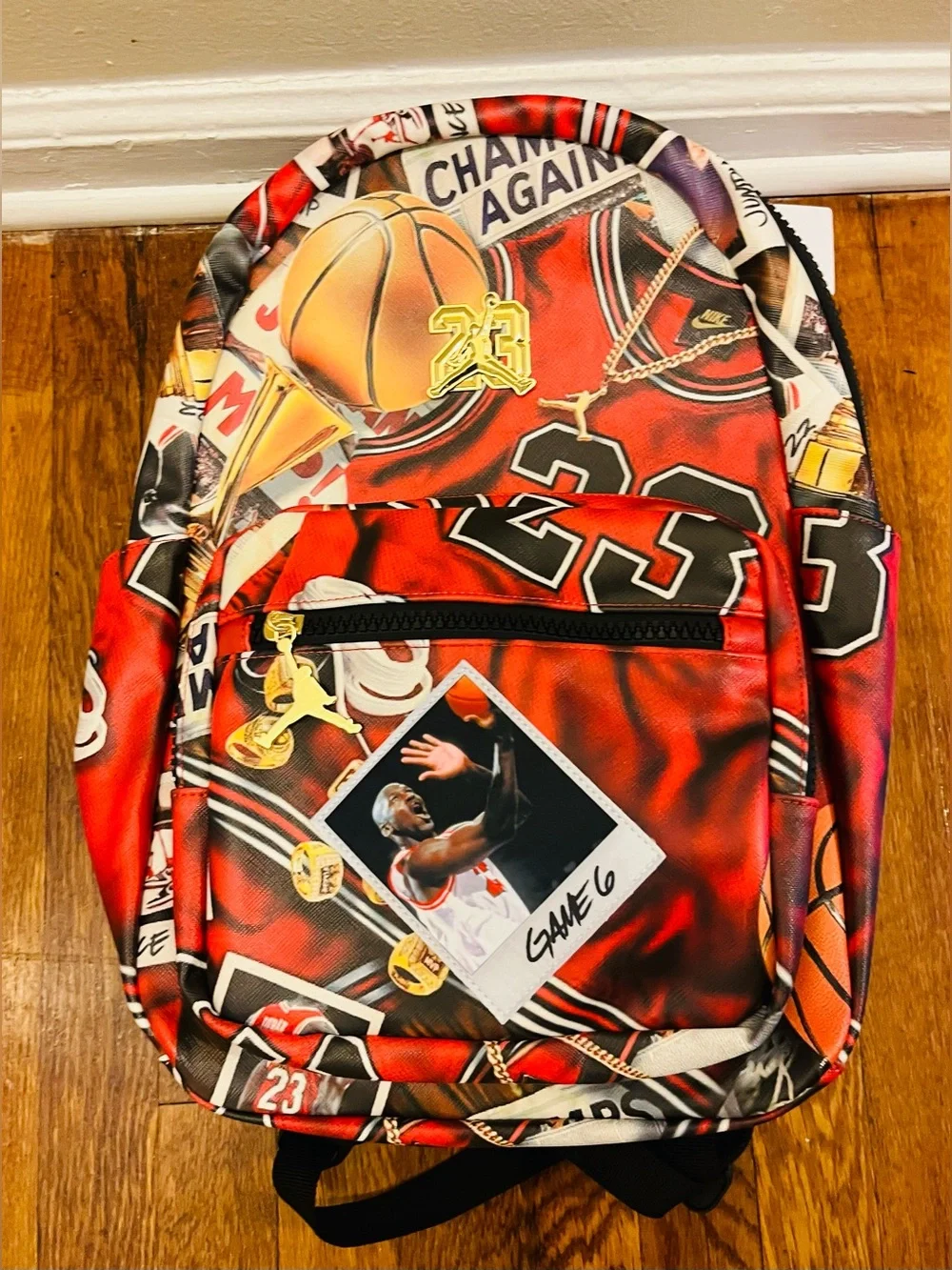 Jordan Borough Graphic Black/Multi Color Backpack  MA9220-K90